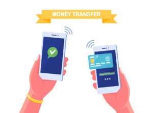 transfer-money-by-mobile-phone-banking-transaction-by-digital-wallet-human-hands-holding-smartphone-with-credit-debit-card-on-screen-easy-payment-concept-cartoon-design-vector